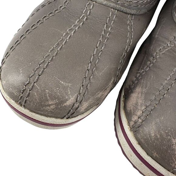 LL Bean Winter Boots Size 7 Purple Gray Plaid Primaloft 200 Gram Waterproof - Picture 7 of 12